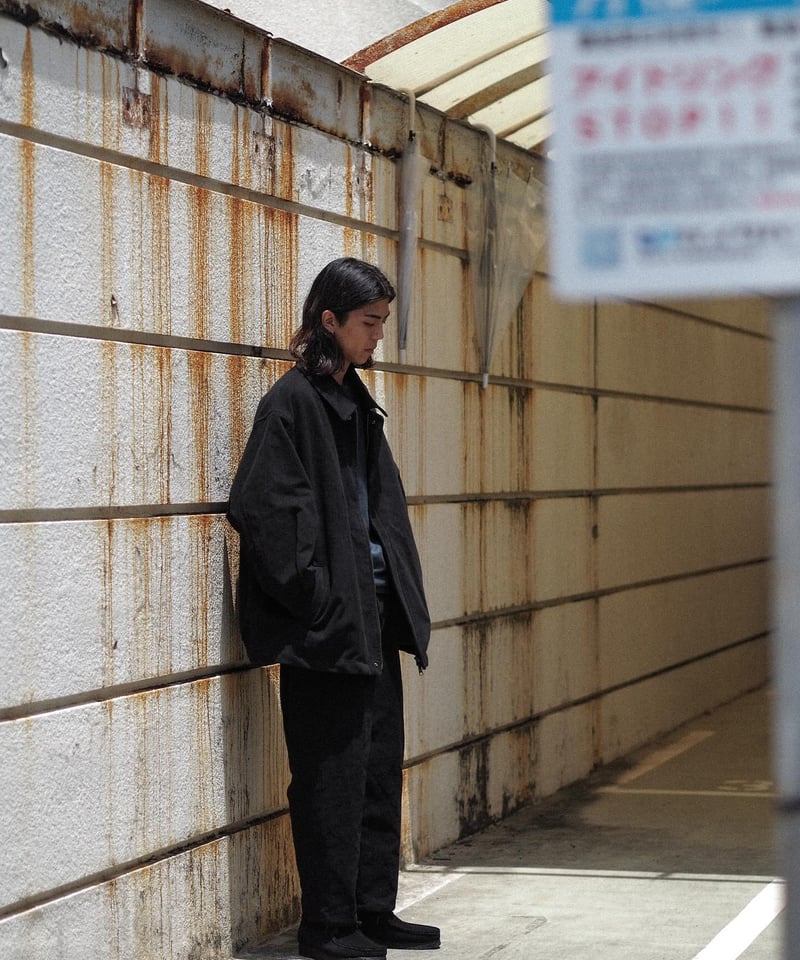 THE DAY - BRITISH MOLESKIN 2 TUCK WIDE PANTS -B