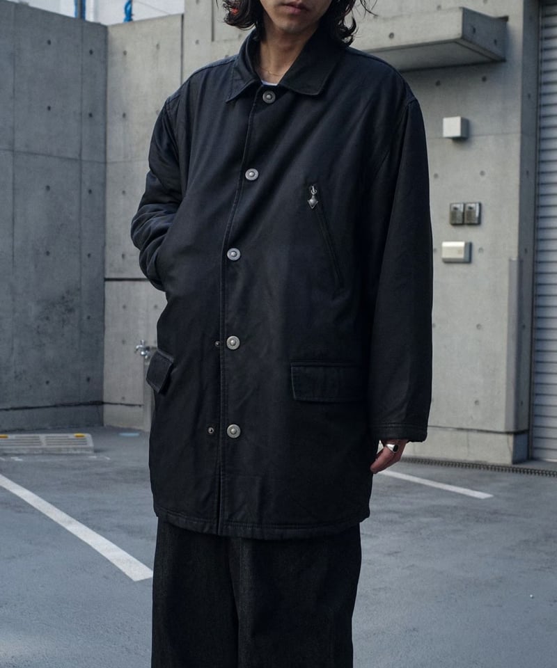 VERSACE SPORT ブラックジャンパー 90's Versace Sport Padded Coating Jacket 