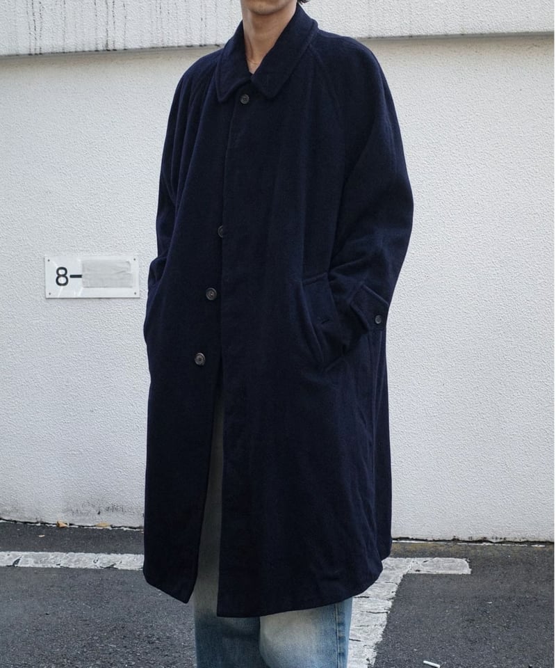 92s Burberrys Pure Cashmere Balmacaan Coat 