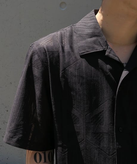 Nike Jordan Jacquard Open Collar Shirts
