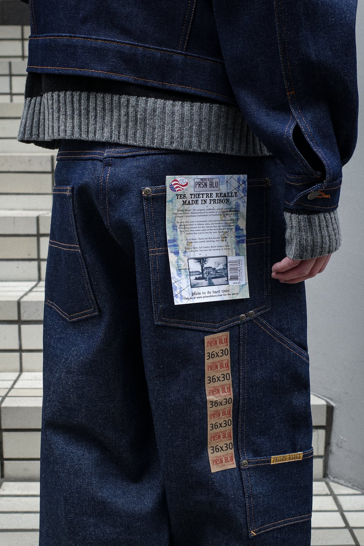 パンツ Prison Blues Double Knee Denim Work Jean Prison Blues Double Knee Denim Work Jeans | DAM