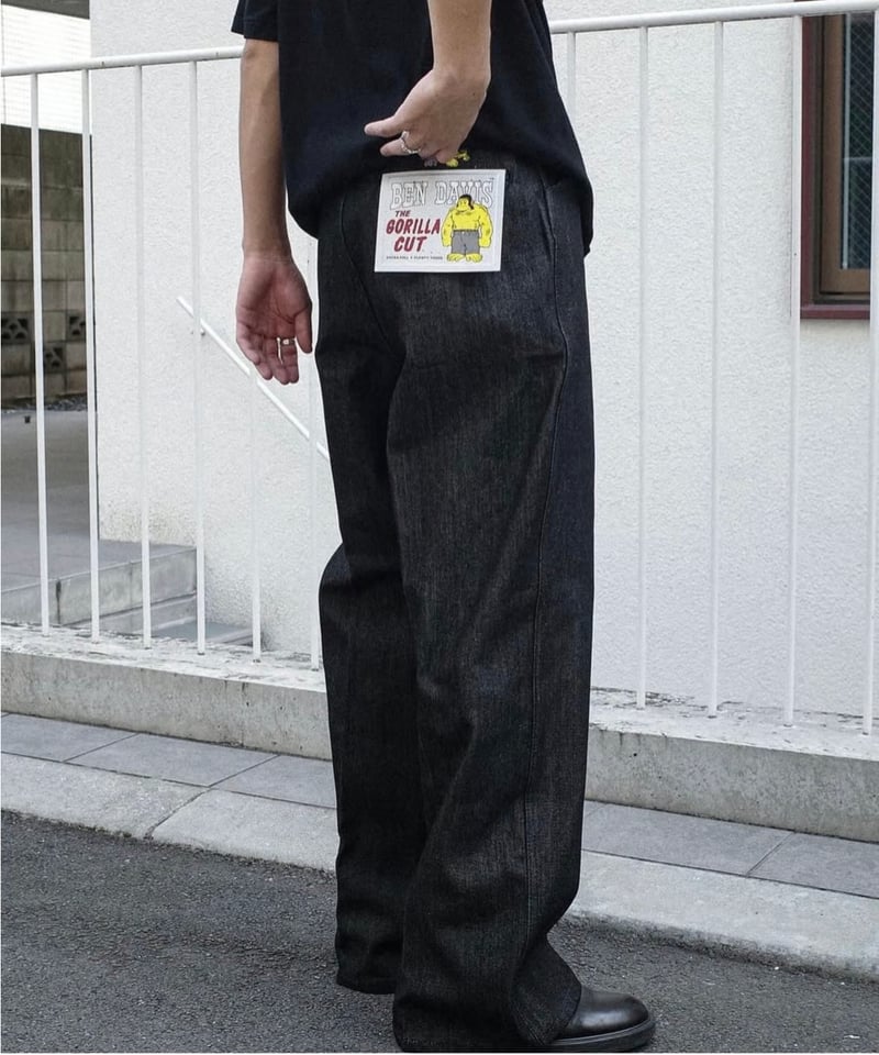 Ben Davis Gorilla Cut Denim Pants -Black | DAMA