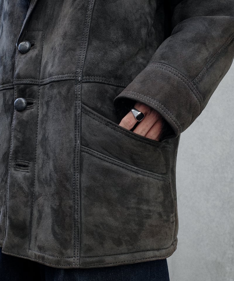 Vintage Black Mouton Jacket -11 | DAMAGEDONE 2nd