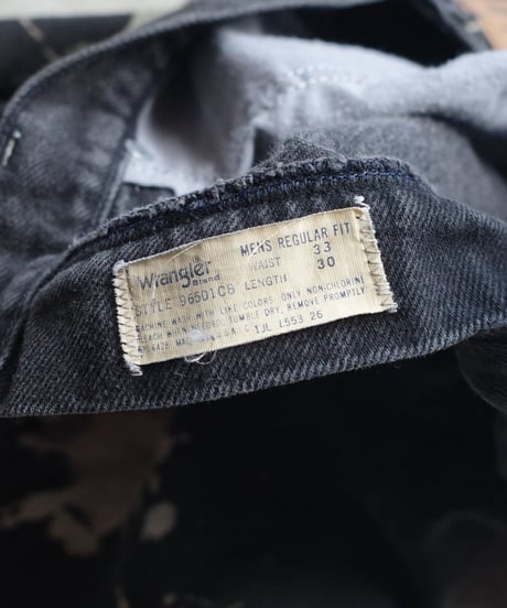 Wrangler Bleached Denim Pants -4 表記 W33 / L30 - 実寸 W31 / L29 "Made In USA"