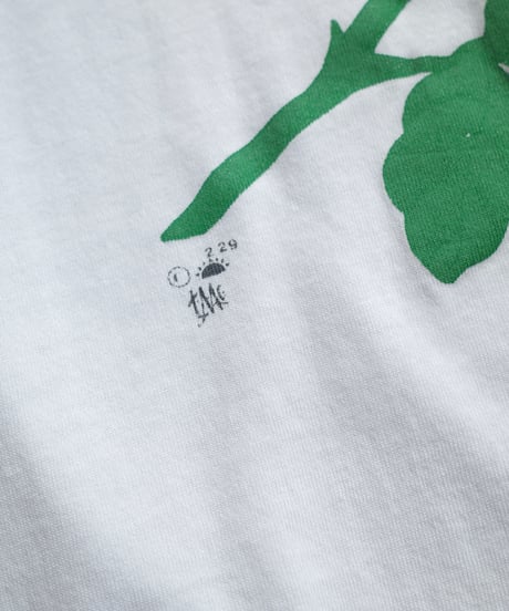90's Flower Design T-Shirts -2 Made in USA