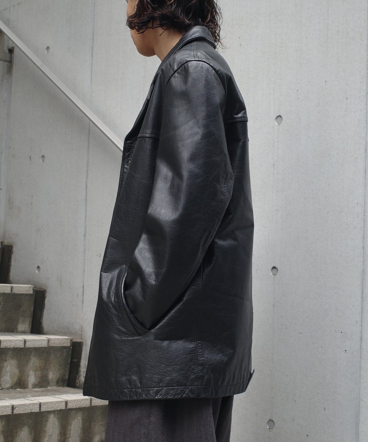 Euro vintage leather coat 【最終値下げ】 Euro Leather Car Coat -13 | DAMAGEDONE 2nd