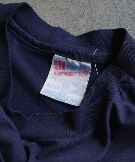 "Made in USA" Hanes Blank T-Shirts -Navy -13