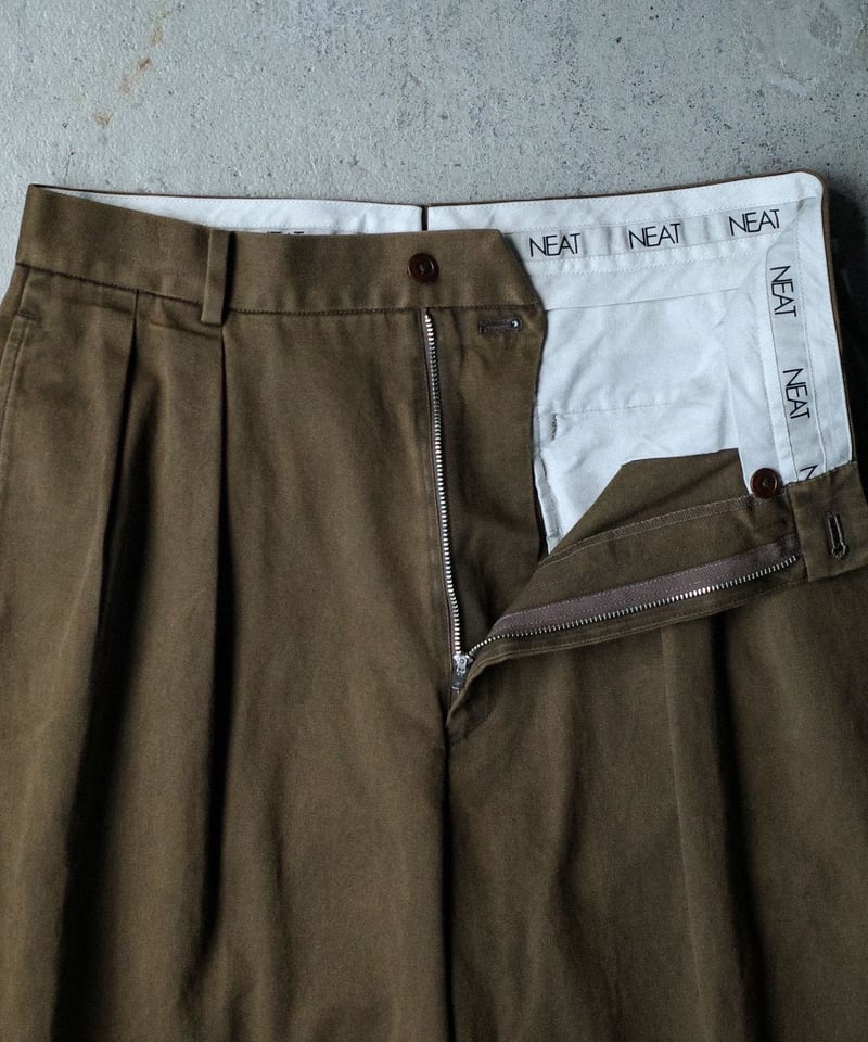 【新品未使用、タグ付き】NEAT CHINO ブラウン　サイズ48 NEAT NEAT Chino [BROWN] - Fresh Service NECESSARY or