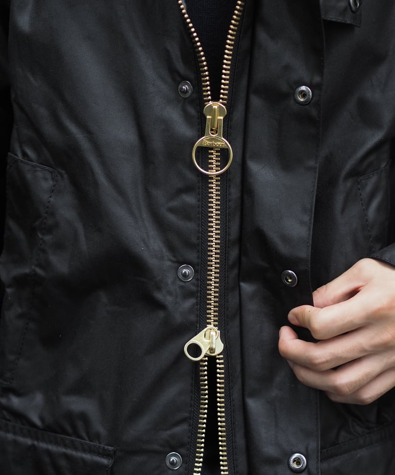 Barbour Bedale Waxed Cotton Jacket - Black | DA