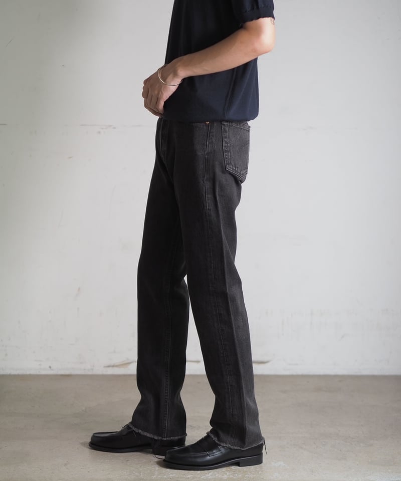 【雰囲気◎】Levi's 96年製 501 USA製 ブラック W38 90s Levi's 501 後染め ブラックデニムパンツ 31×34 USA製 1996