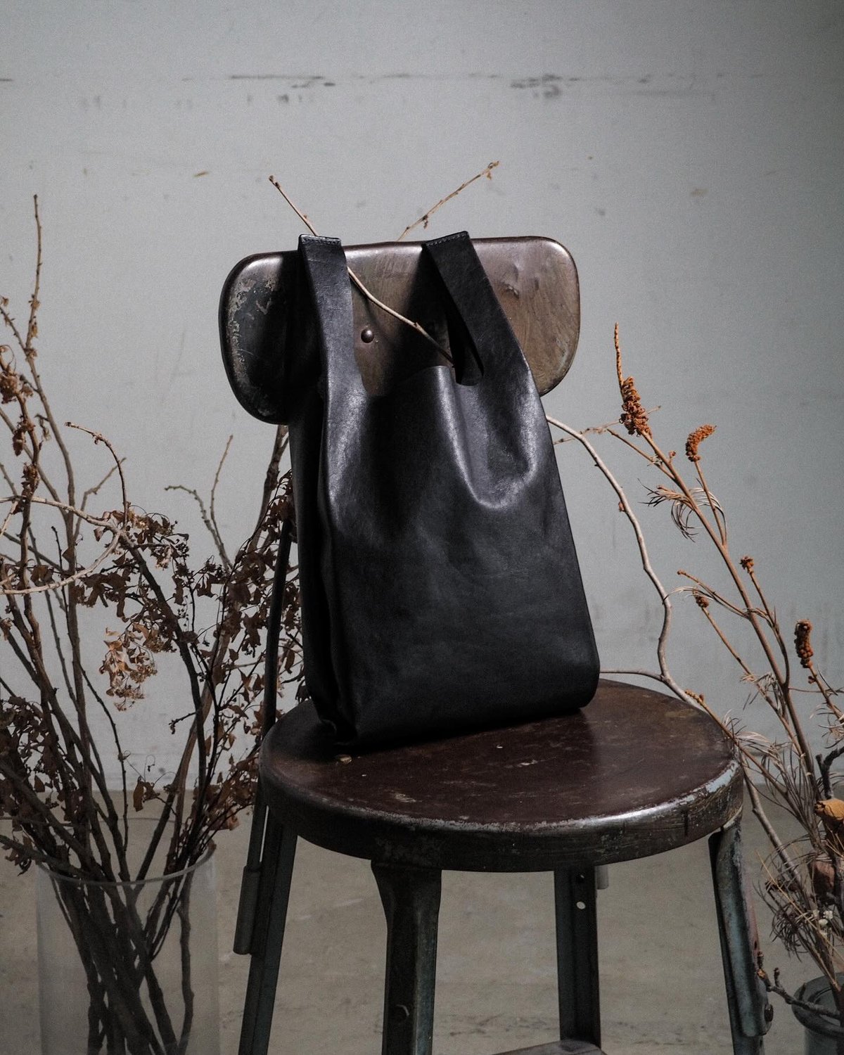 Made in ASAKUSA” LEATHER CONVENI BUKURO -BLACK Made in ASAKUSA” LEATHER CONVENI BUKURO -BLACK