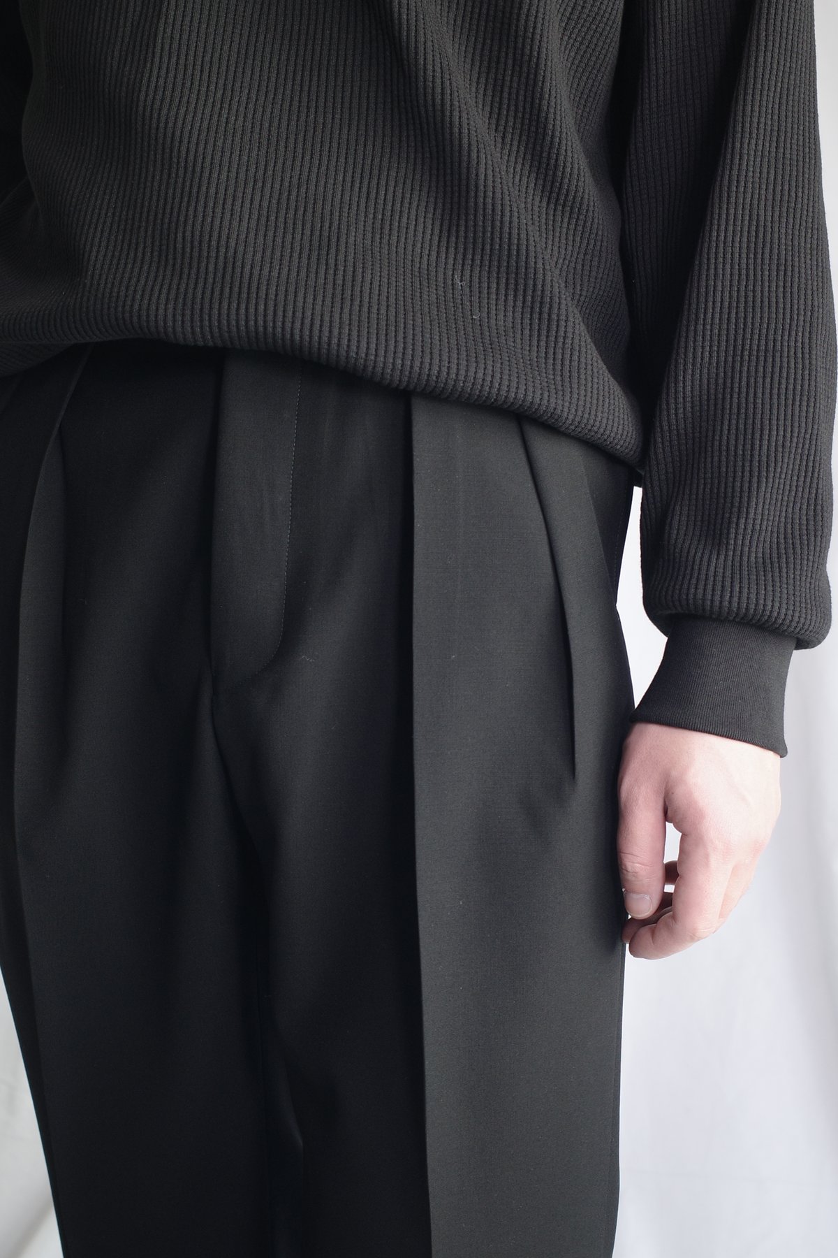 NEAT Wool Poplin Flare -Black | DAMAGEDONE 2nd