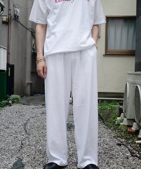 Los Angeles Apparel 8.5oz Wide Leg Jersey Pants White