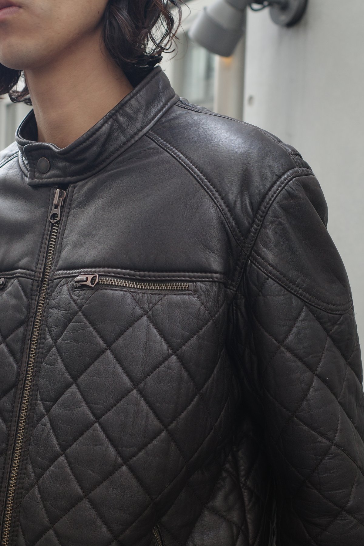 Timberland Leather Quilting Jacket -2 | DAMAGED