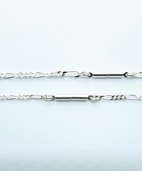 meian sterling silver "FIGARO S" chain necklace #013