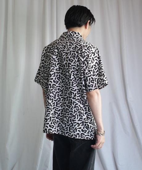 Korean Army Dalmatian Camo S/S Open Collar Shirts -4