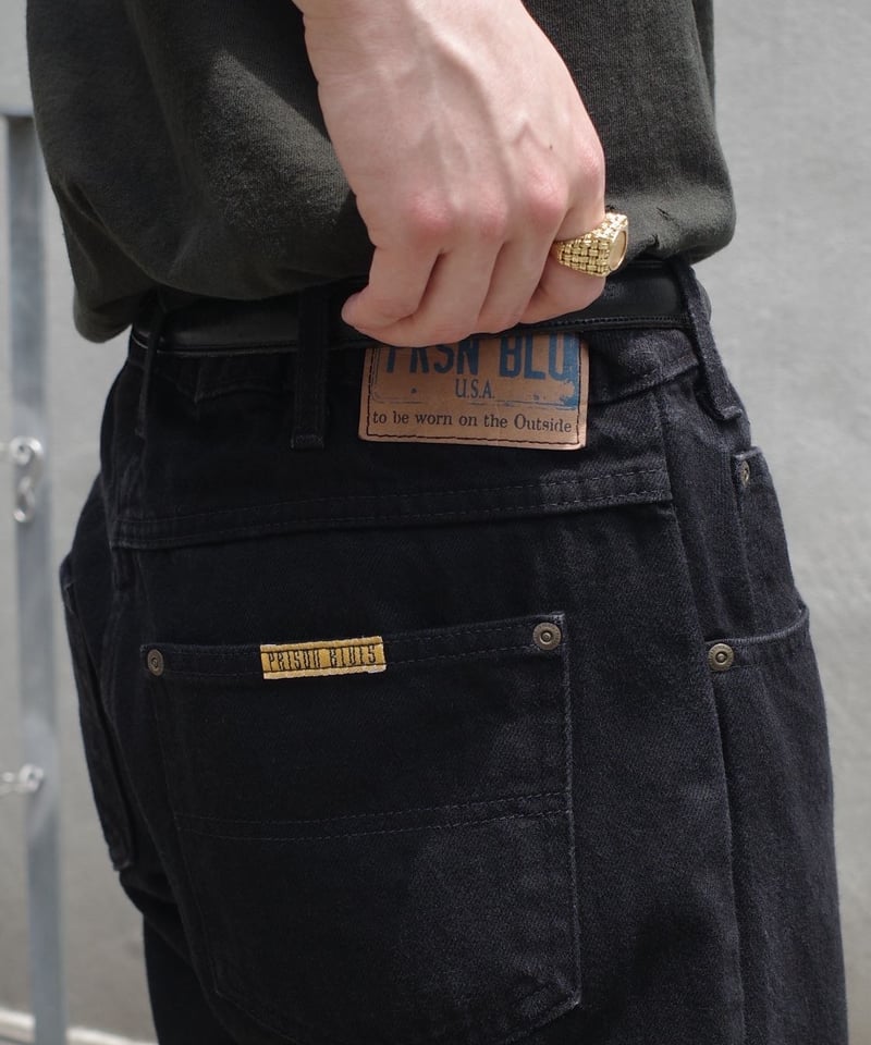 Prison Blues Relaxed Fit Jeans -Fade Black | DA