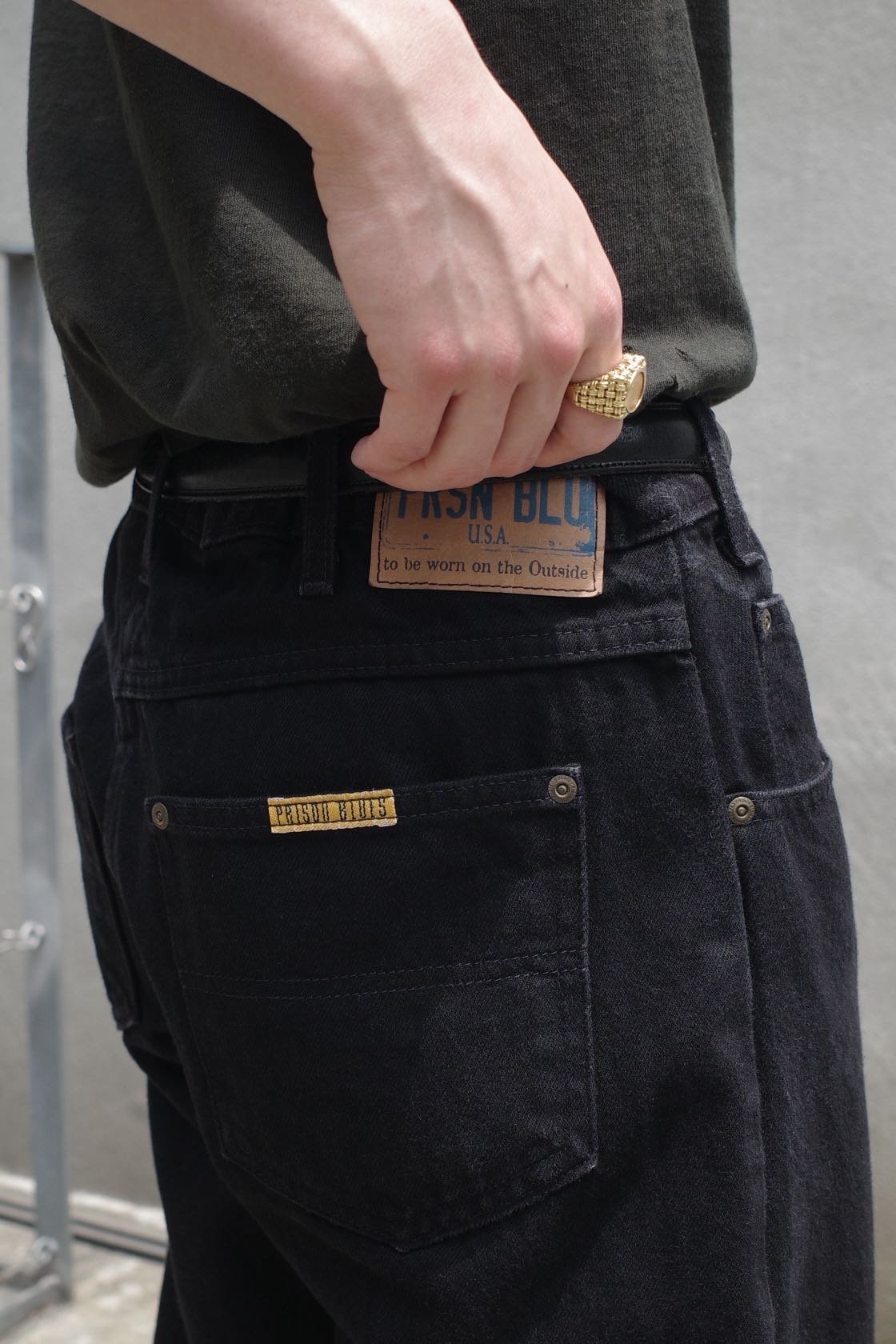 プリズンブルース デニム PRISON BLUES RELAXED FIT Prison Blues Relaxed Fit Jeans -Fade Black | DA