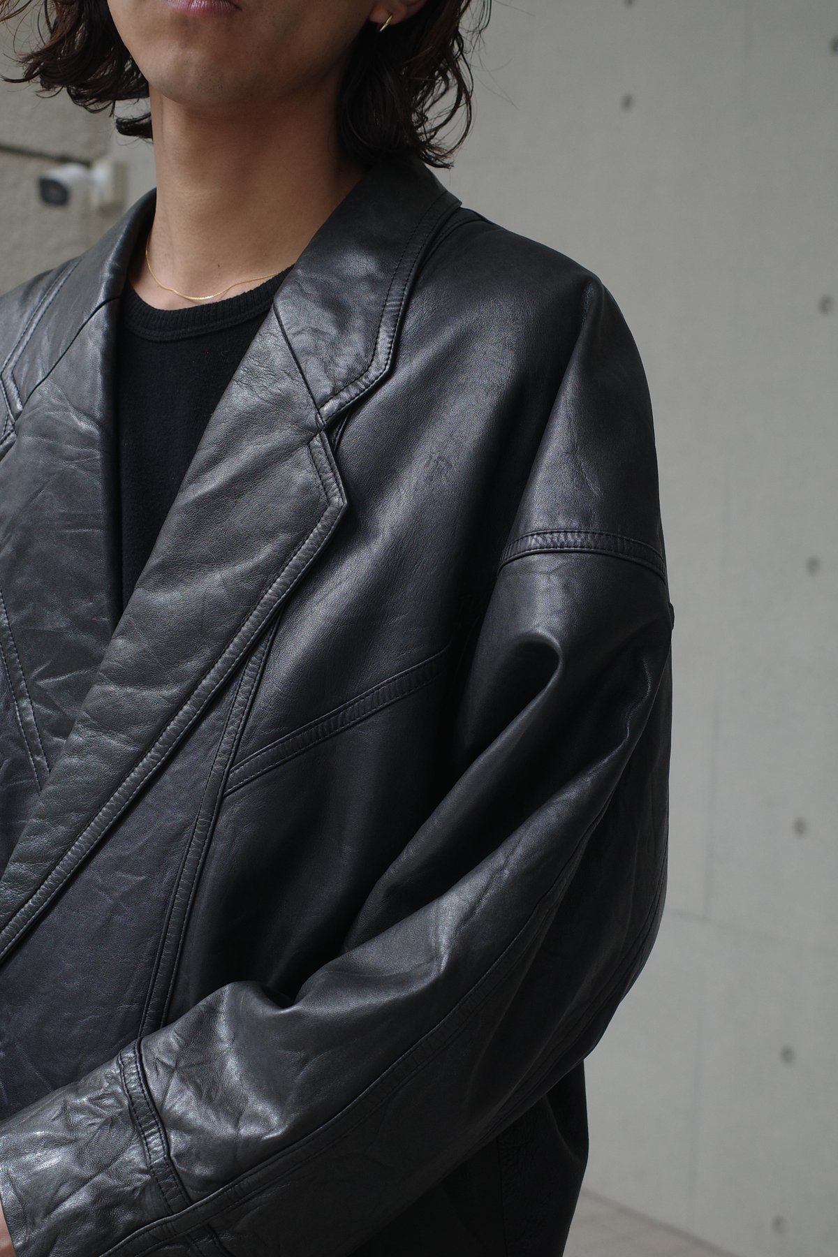 セール【美品】PLAYBOY レザージャケット XS 黒 Playboy Rumb Leather Jacket -6 | DAMAGEDONE 2nd