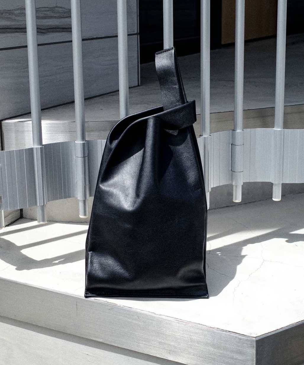 Made in ASAKUSA” LEATHER CONVENI BUKURO -BLACK