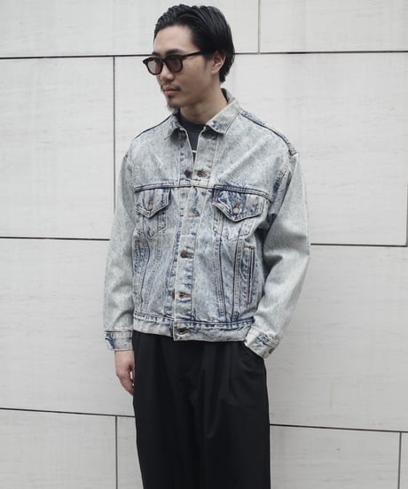 80's Levi's 70507-0219 Chemical Wash Denim Jacket -Made in USA