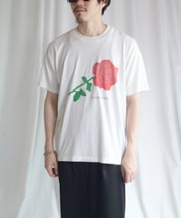 90's Flower Design T-Shirts -2 Made in USA