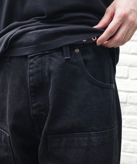Prison Blues Double Knee Denim Work Jeans -Fade Black