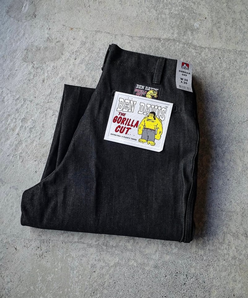 Ben Davis Gorilla Cut Denim Pants -Black | DAMA