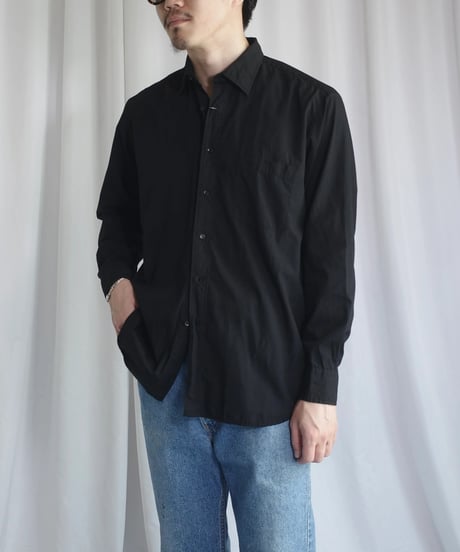 Burberrys Long Sleeve Shirts -3 Black Over Dye