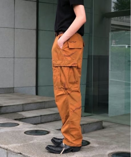 Deadstock Us Army Over Dye Combat Trouser 3C Desert Camo -Orange