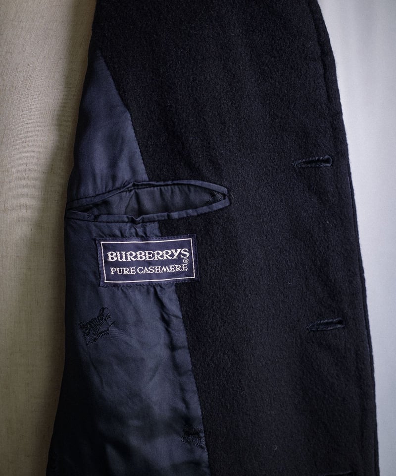 92s Burberrys Pure Cashmere Balmacaan Coat 