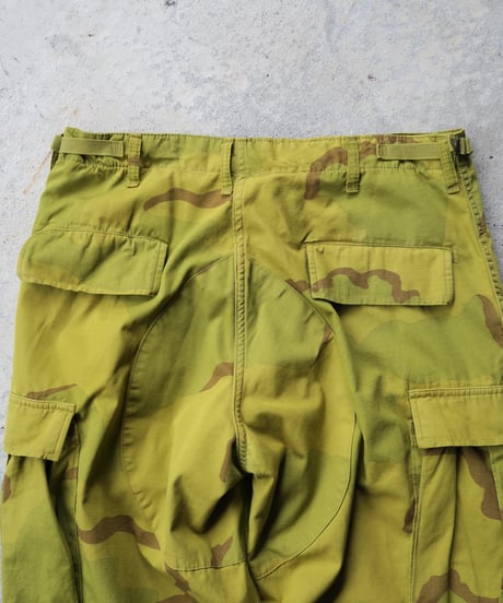 Deadstock Us Army Over Dye Combat Trouser 3C Desert Camo -Yellow