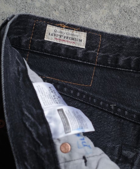 Levi's 501 Black Denim Pants #3
