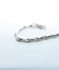 meian sterling silver " tiny barley corn " necklace #010