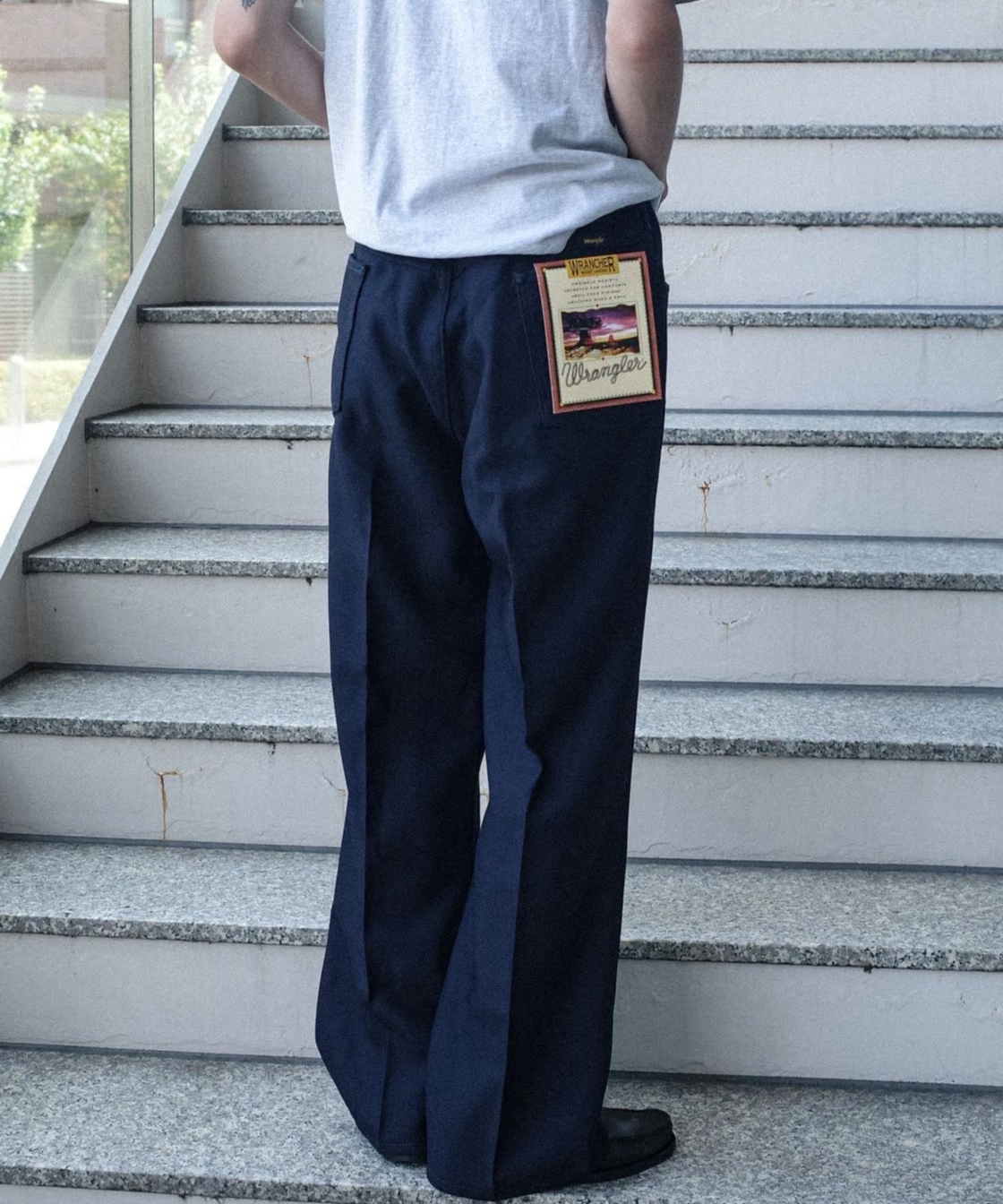 WRANGLER REMAKE STA-PREST WRANCHER DRESS JEANS