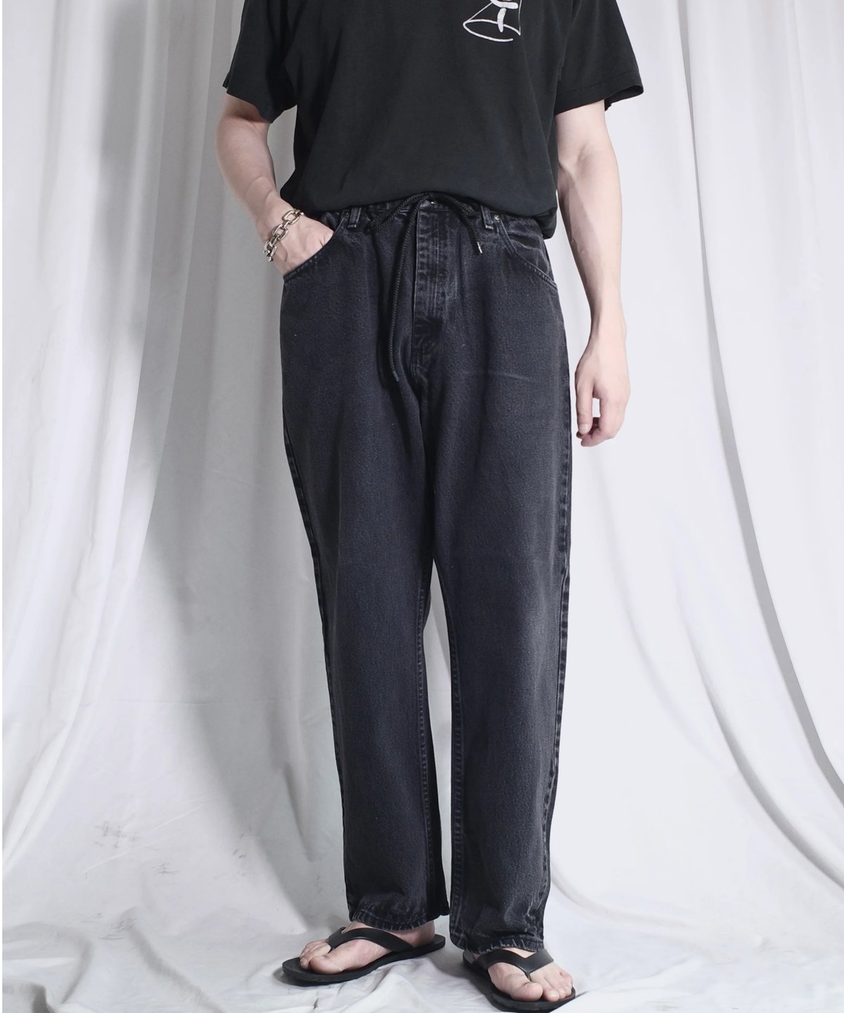 Wrangler Remake Black Denim -3 | DAMAGEDONE 2nd