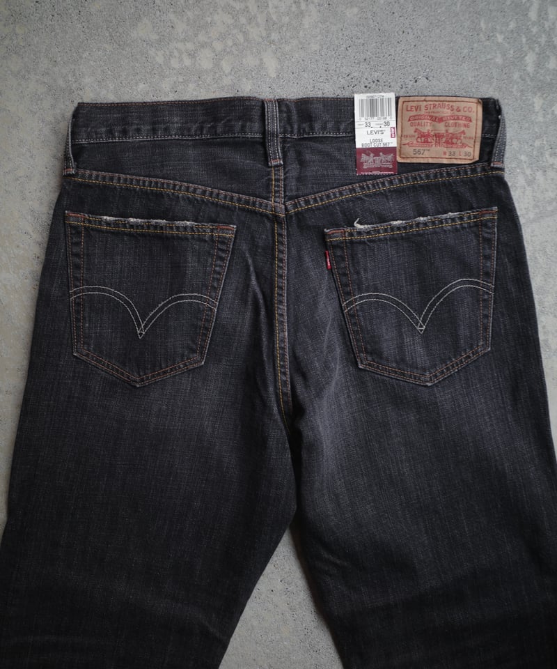 Levi's 567単品 Deadstock Levi's 567 Denim Pants -Black #1274 |