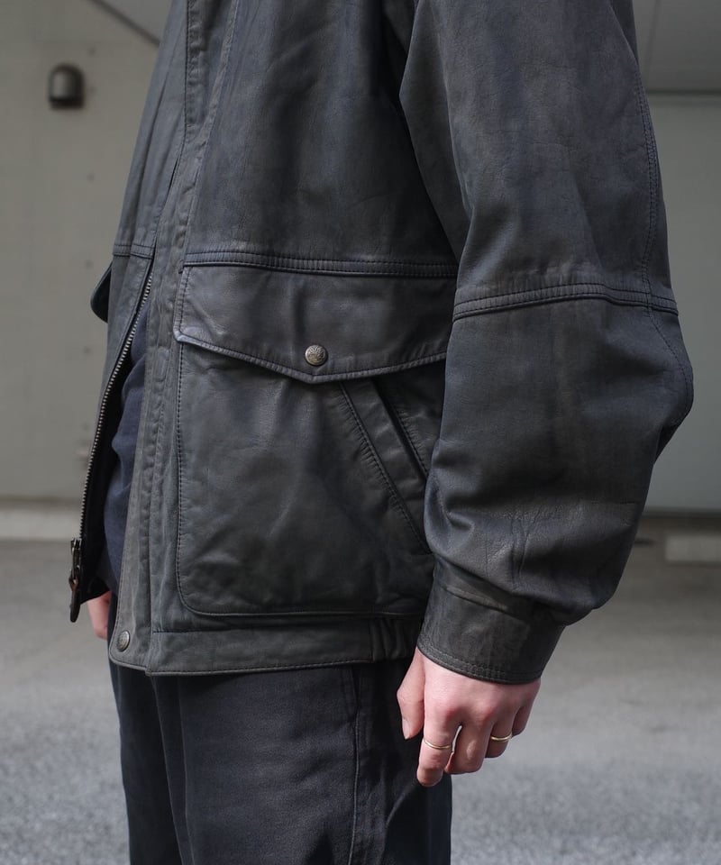 90's Timberland Nubuck Leather Field Jacket -Ma