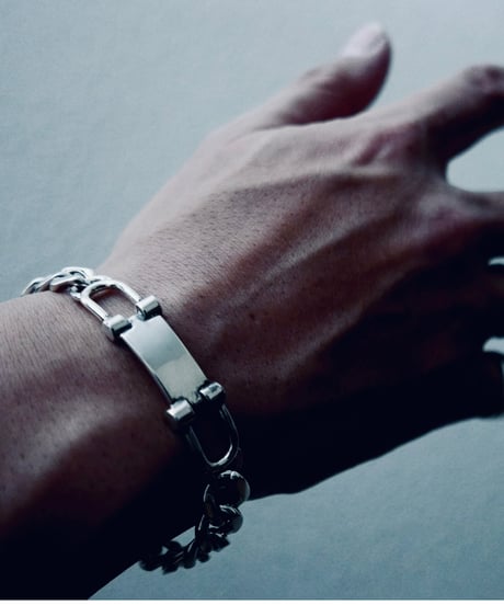 meian sterling silver "mex ID" bracelet