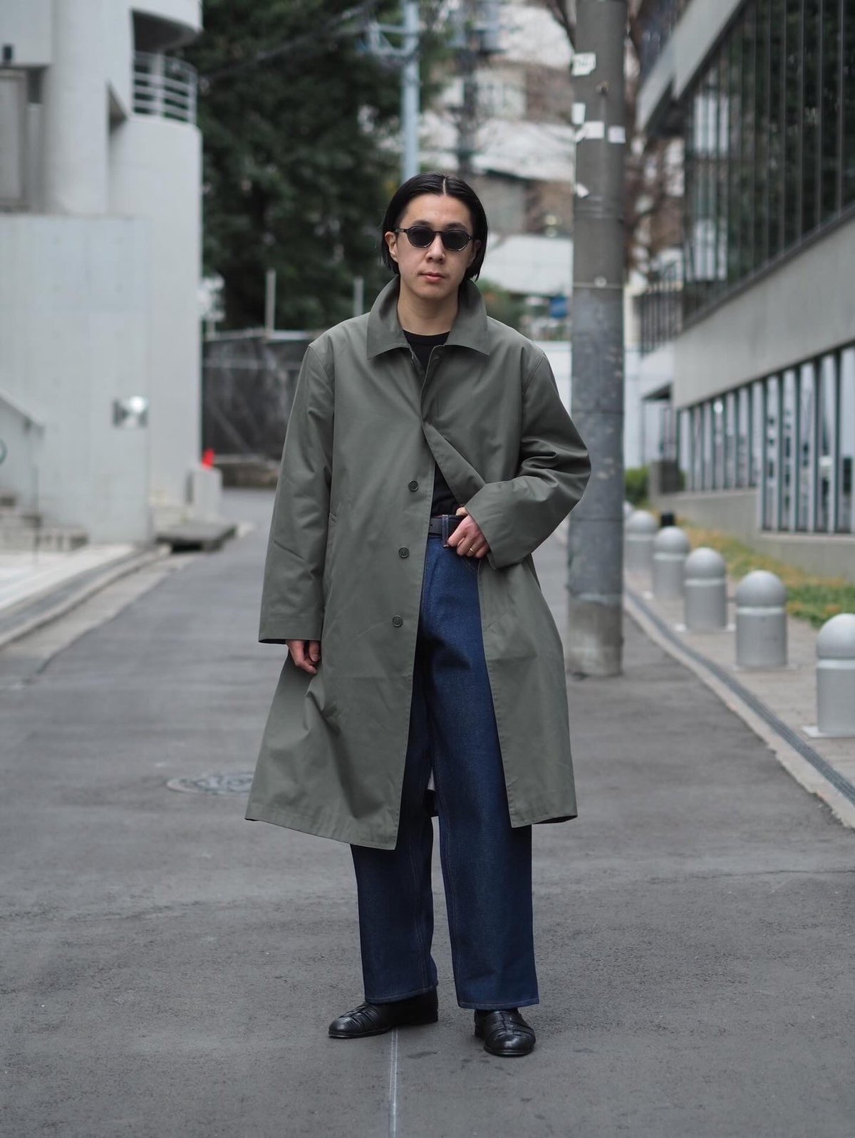 90-00s Deadstock French Military Balmacaan Coat