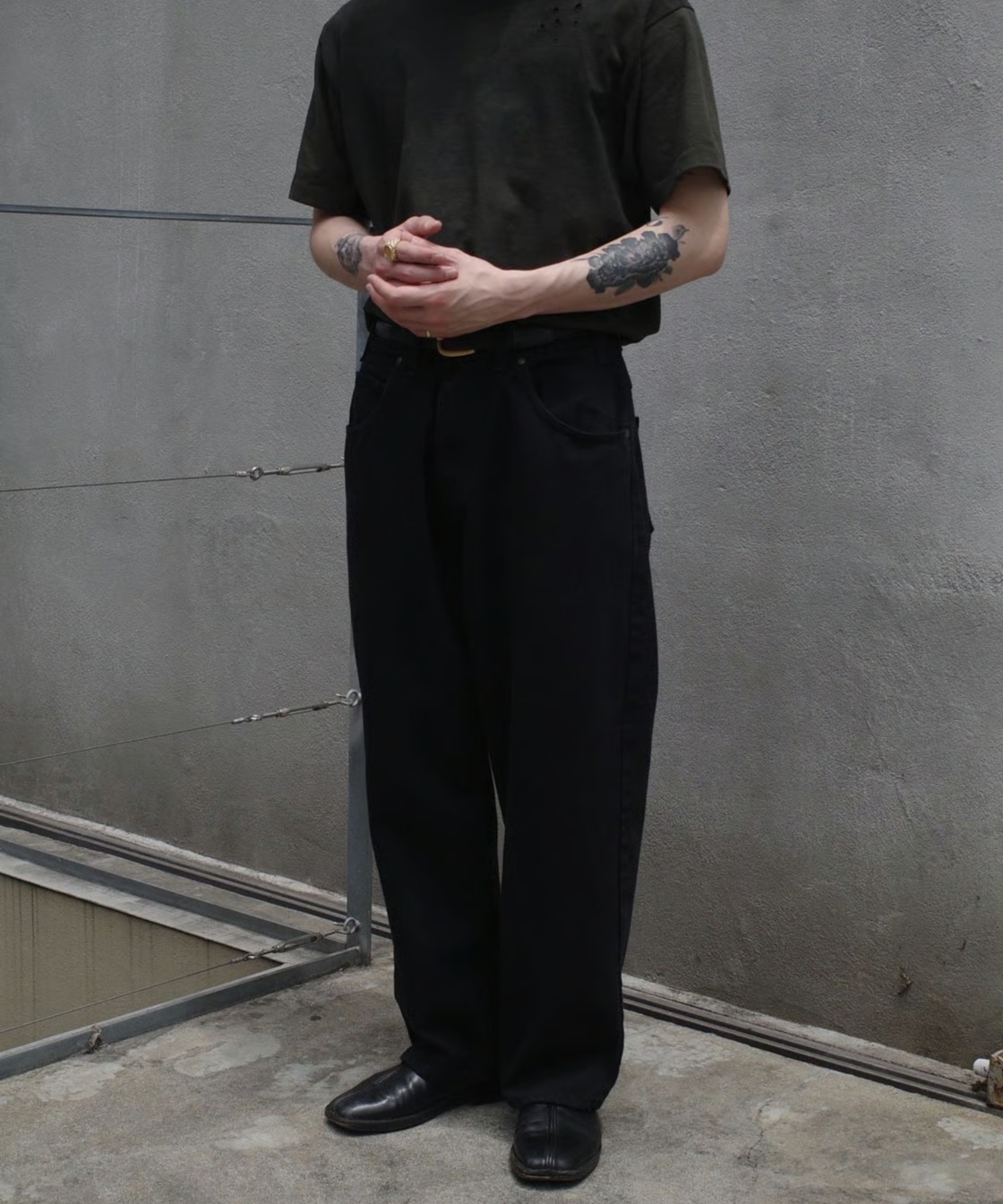 Prison Blues Relaxed Fit Jeans -Fade Black | DA