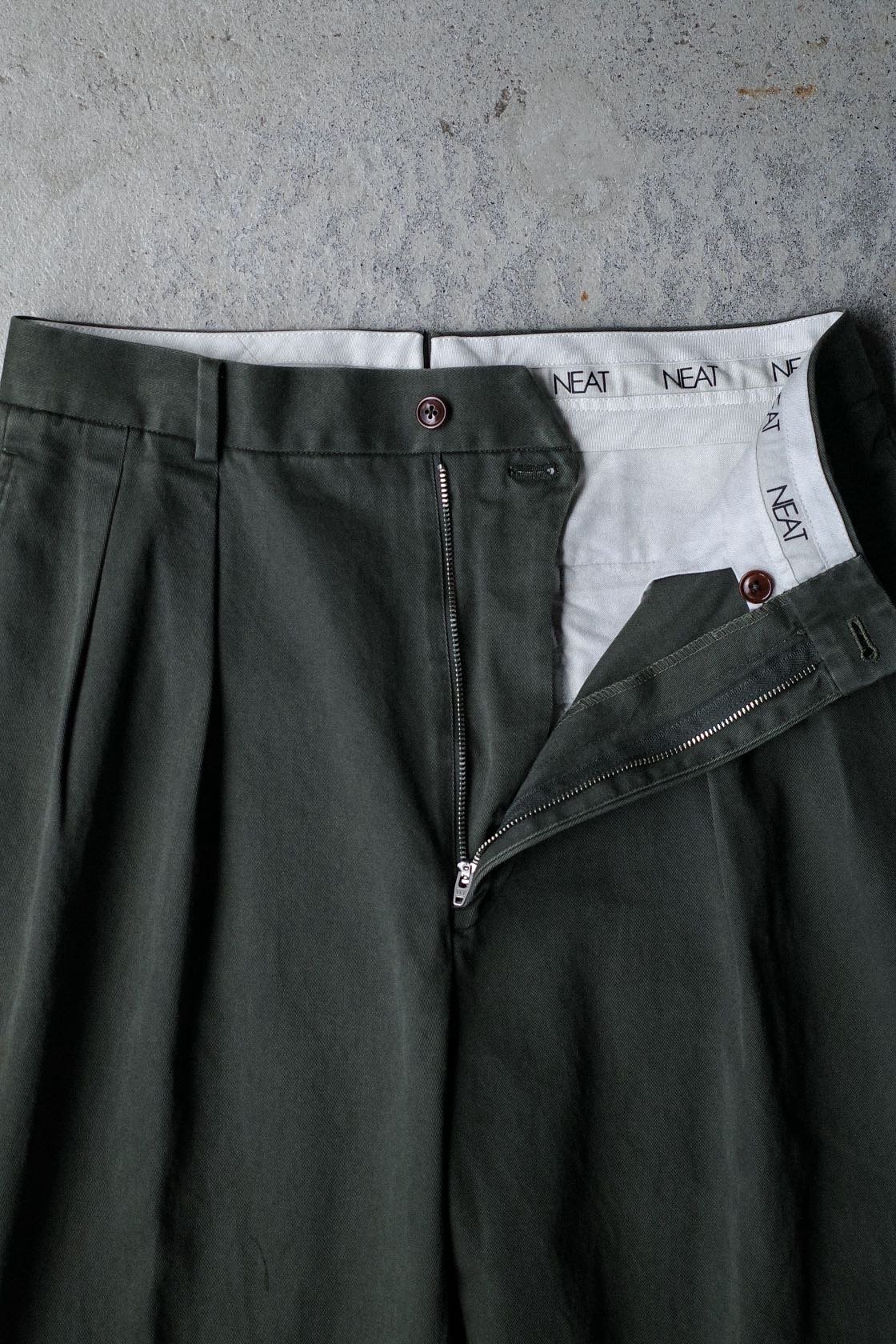 パンツ NEAT NEAT CHINO FADE OLIVE NEAT NEAT Chino [FADE OLIVE] - Fresh Service NECESSARY or
