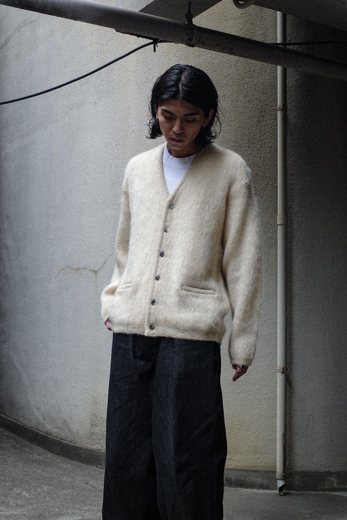 A.R.P® Shaggy Man™ Mohair Cardigan A.R.P. Shaggy Man™️ Mohair Cardigan W/Pocket Na
