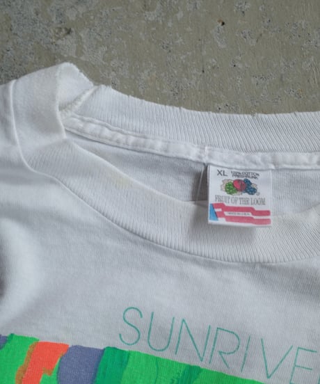 90's Flower Design T-Shirts -32 Made in USA