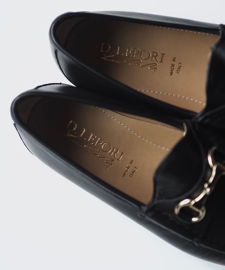D.Lepori Bit Loafer -Black Smooth