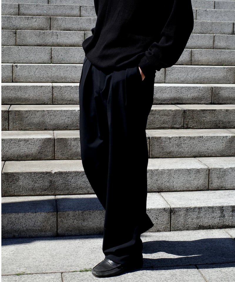 NEAT × DAMAGEDONE2ND Washable Tropical Wool Sla