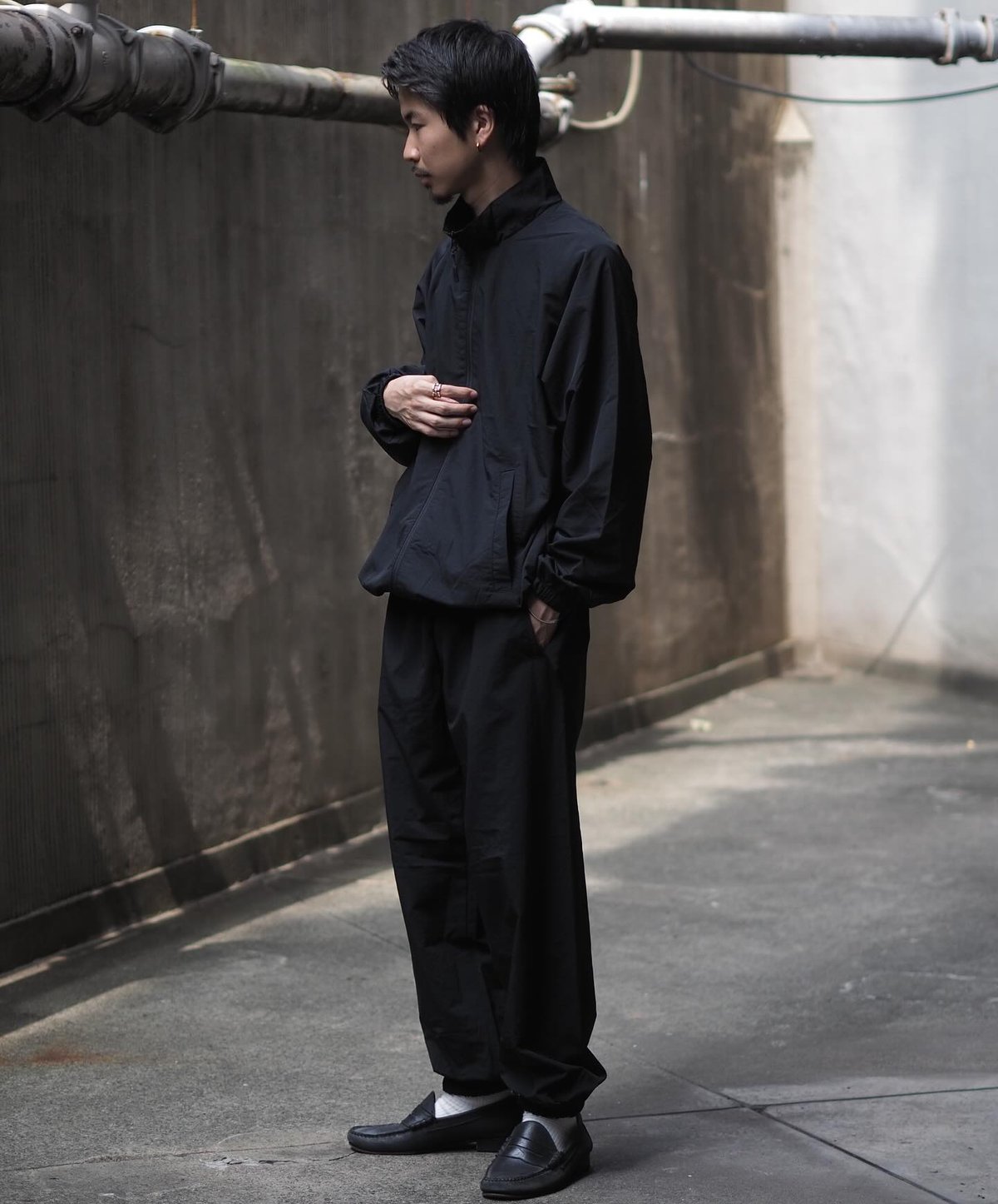 SEABEESナイロン セットアップブラックM