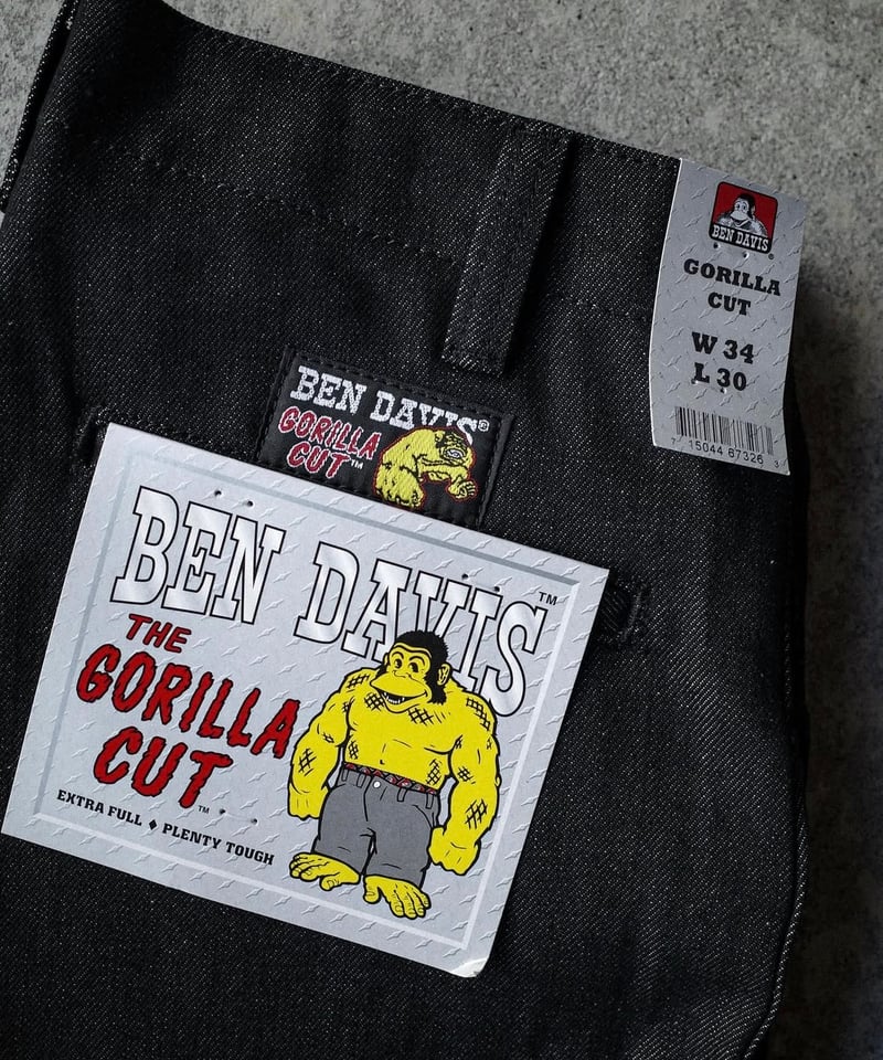 Ben Davis Gorilla Cut Denim Pants -Black | DAMA