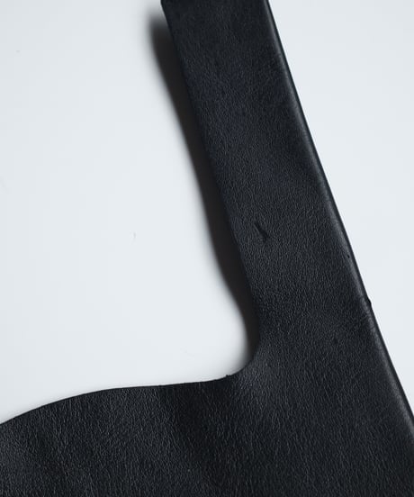 As is ”Made in ASAKUSA” LEATHER CONVENI BUKURO -BLACK-  ＃4