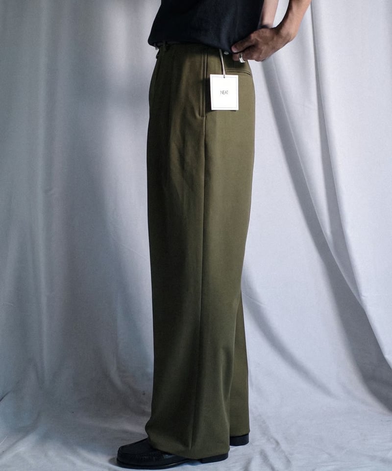 パンツ NEAT Vintage Cotton Iinen WIDE NEAT Vintage Cotton Linen / WIDE [BEIGE] - Fresh Service